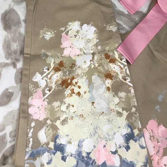 NWT SOHO For NY & Comp Floral Painted Boyfriend Kaki Size 10 - Picture 2 of 8